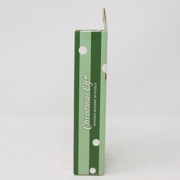 2020 Merkury Innovations Christmas Elf Wooden 3D Puzzle Holiday Secret Santa - Picture 3 of 16